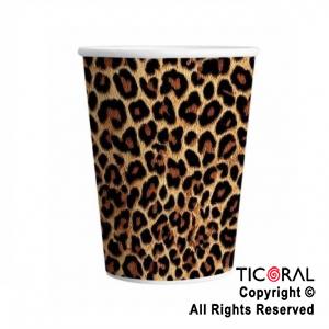 VASO 8 OZ ANIMAL PRINT X 8 UNIDADES
